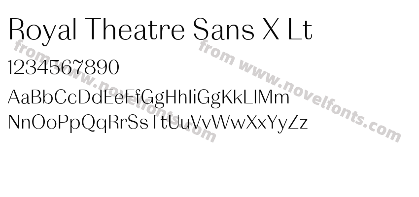 Royal Theatre Sans X LtPreview