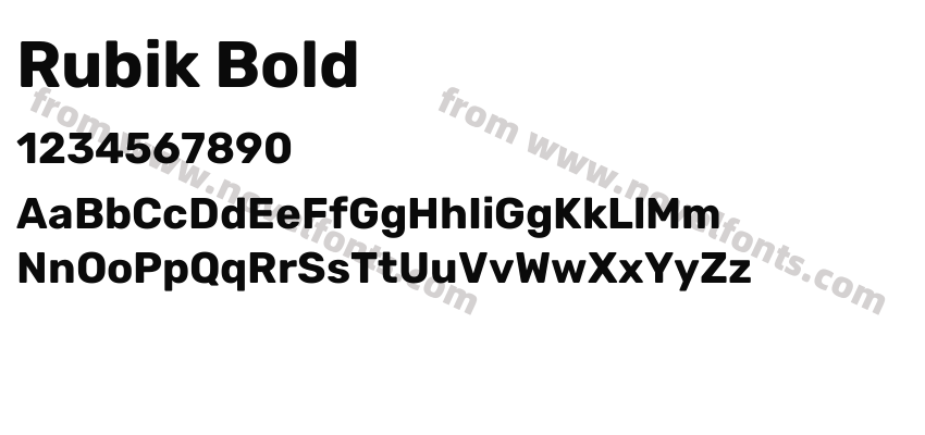Rubik BoldPreview