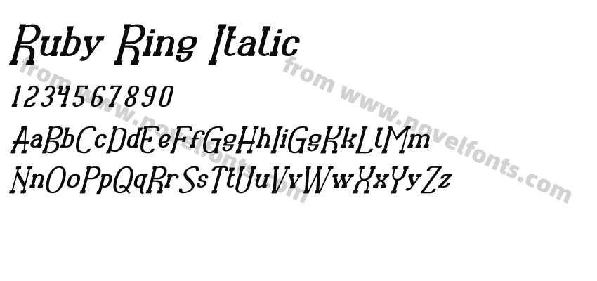 Ruby Ring ItalicPreview
