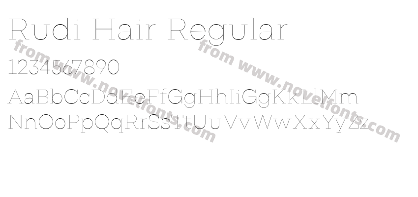 Rudi Hair RegularPreview