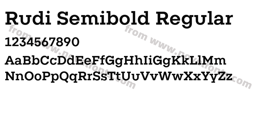 Rudi Semibold RegularPreview