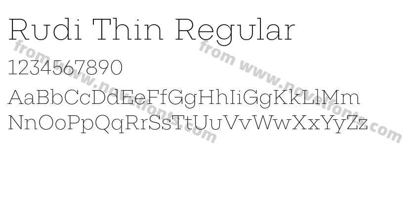 Rudi Thin RegularPreview