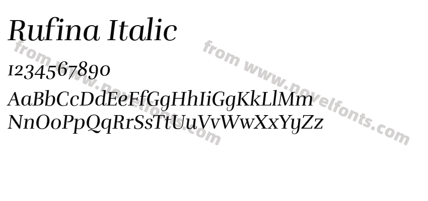 Rufina ItalicPreview