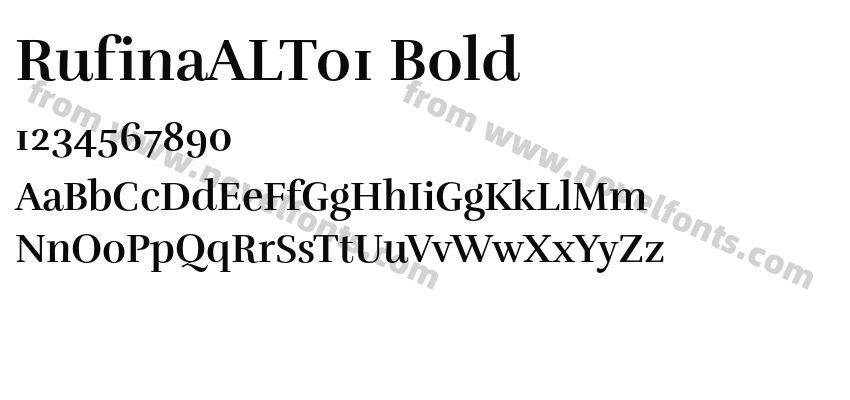 RufinaALT01 BoldPreview