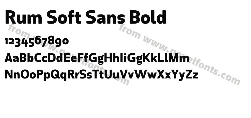 Rum Soft Sans BoldPreview