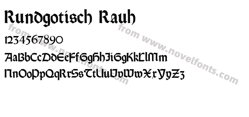 Rundgotisch RauhPreview
