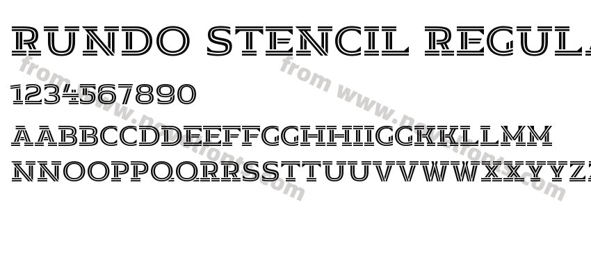 Rundo Stencil RegularPreview