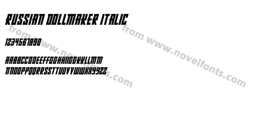 Russian Dollmaker ItalicPreview
