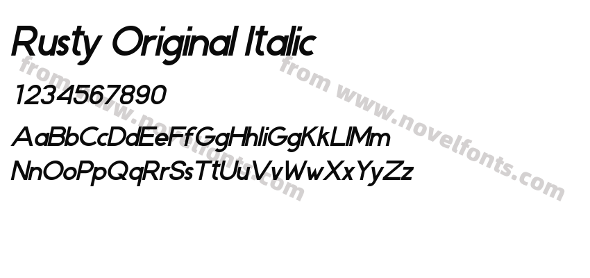 Rusty Original ItalicPreview