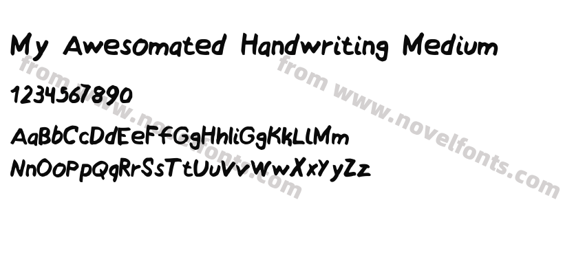 My Awesomated Handwriting MediumPreview