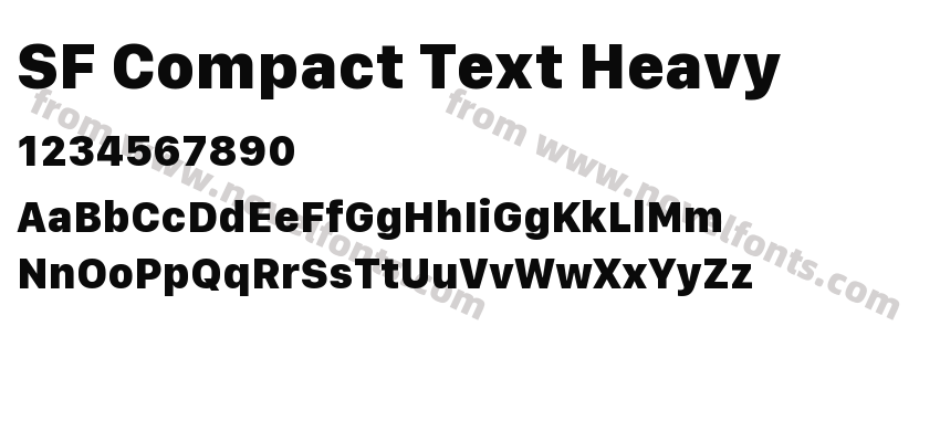SF Compact Text HeavyPreview