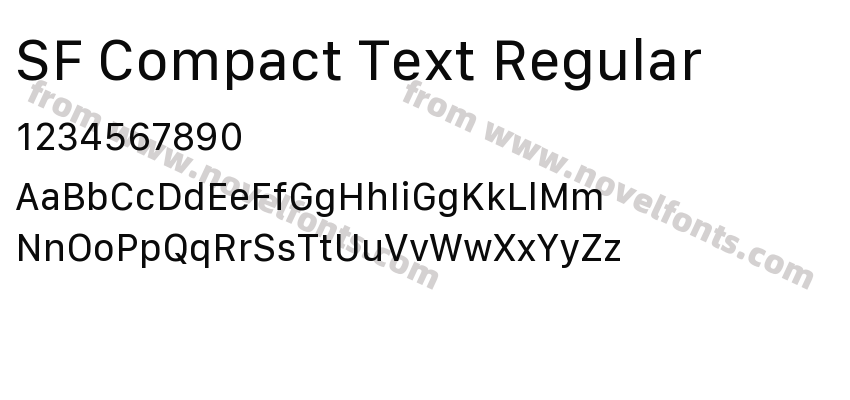 SF Compact Text RegularPreview