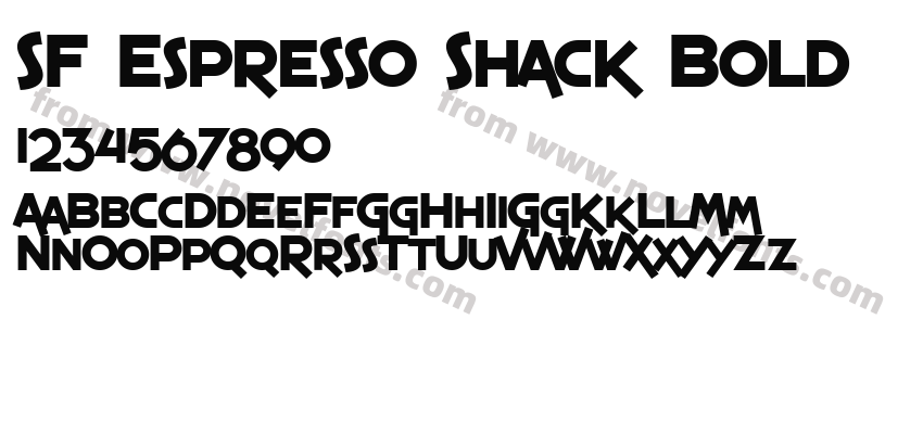 SF Espresso Shack BoldPreview