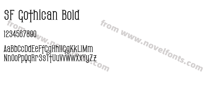 SF Gothican BoldPreview