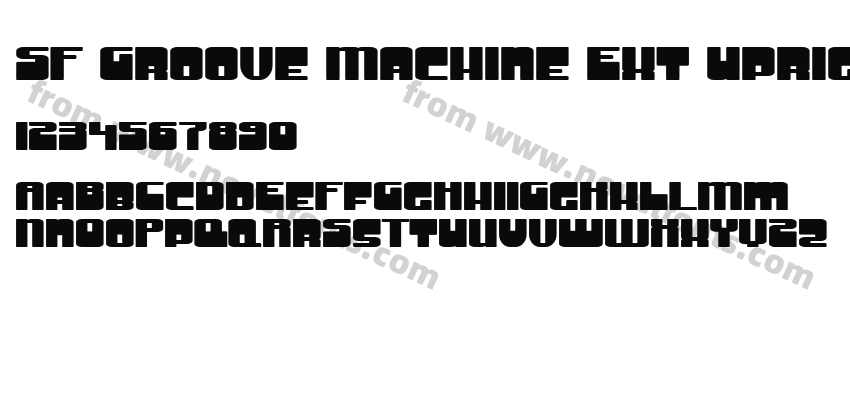 SF Groove Machine Ext Upright BoldPreview