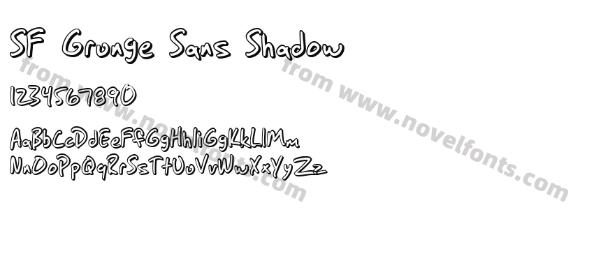 SF Grunge Sans ShadowPreview