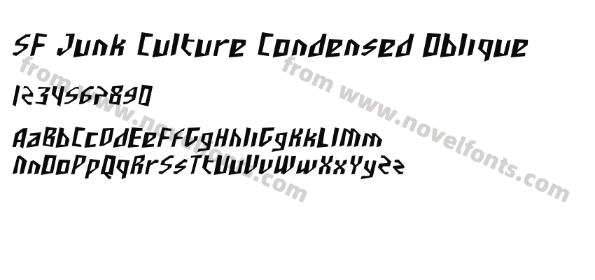 SF Junk Culture Condensed ObliquePreview