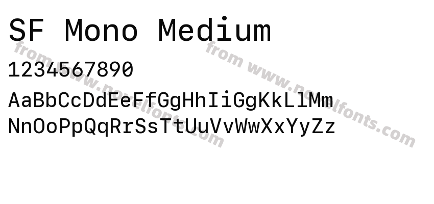 SF Mono MediumPreview