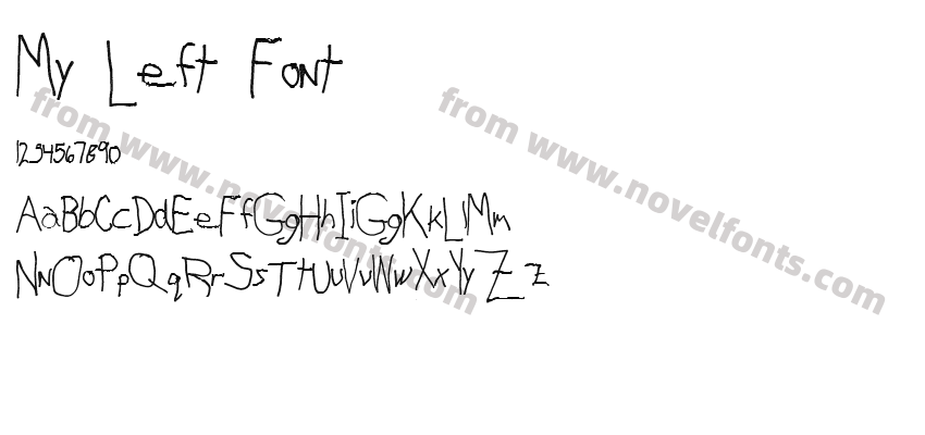 My Left FontPreview