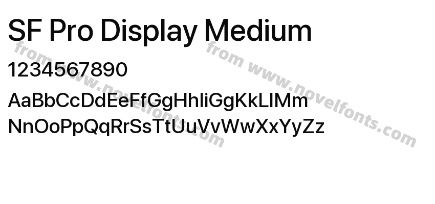 SF Pro Display MediumPreview