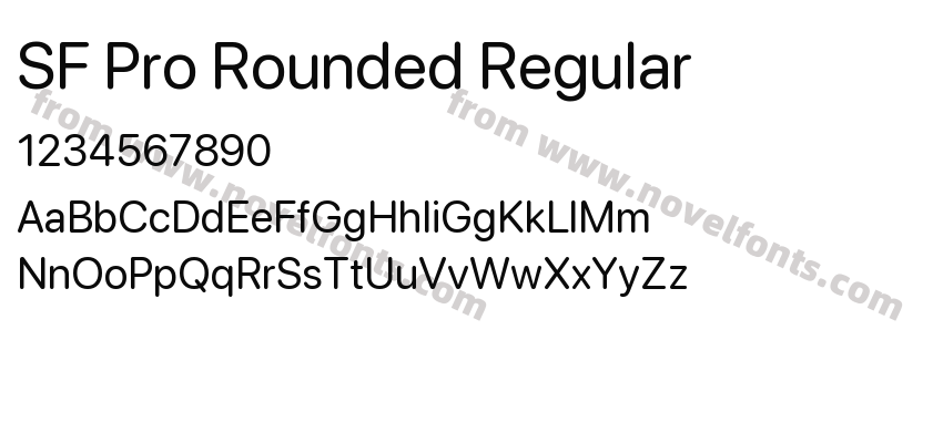 SF Pro Rounded RegularPreview