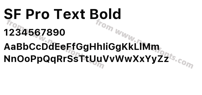 SF Pro Text BoldPreview