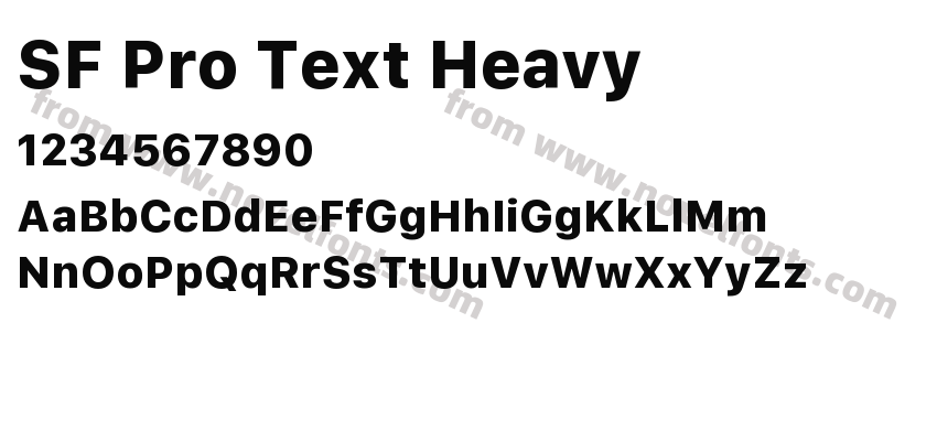 SF Pro Text HeavyPreview