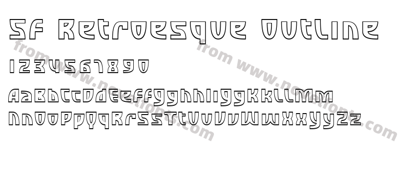 SF Retroesque OutlinePreview
