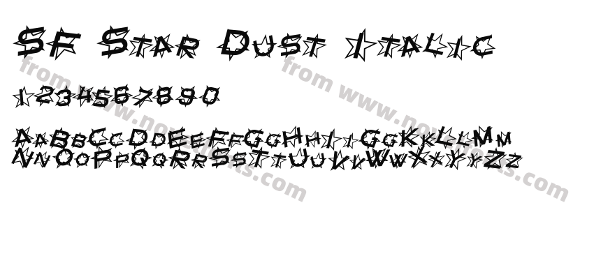 SF Star Dust ItalicPreview