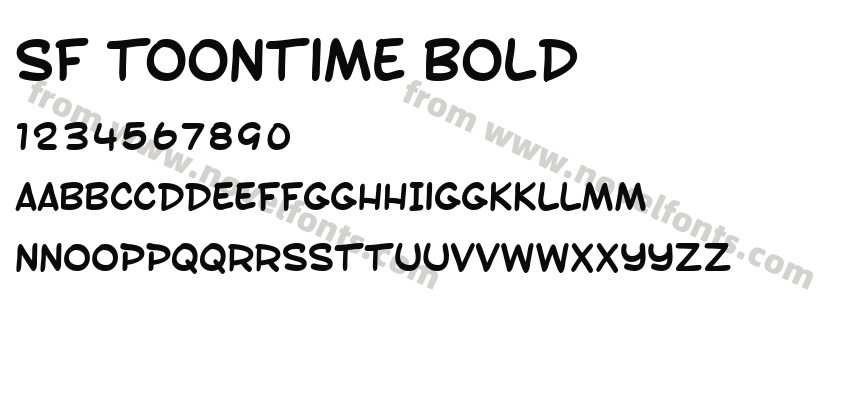 SF Toontime BoldPreview