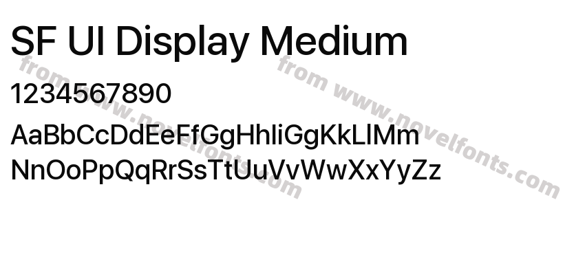 SF UI Display MediumPreview