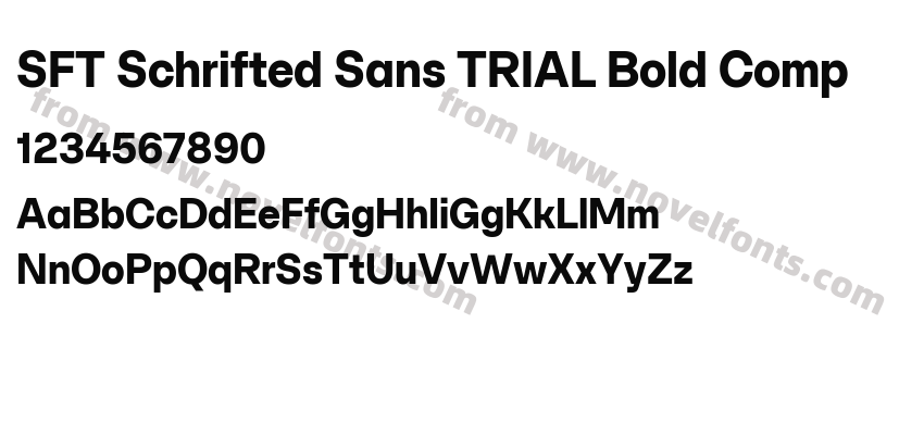 SFT Schrifted Sans TRIAL Bold CompPreview