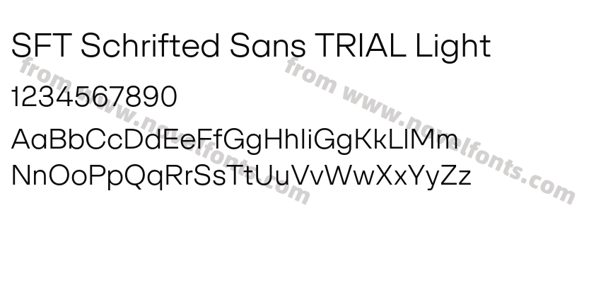 SFT Schrifted Sans TRIAL LightPreview