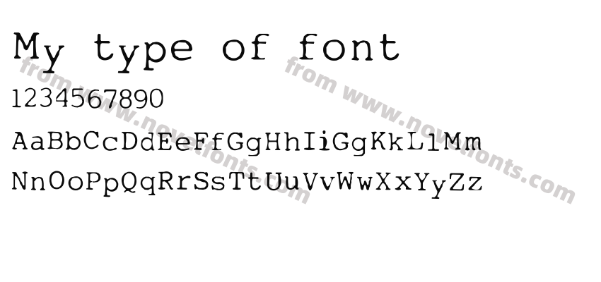 My type of fontPreview