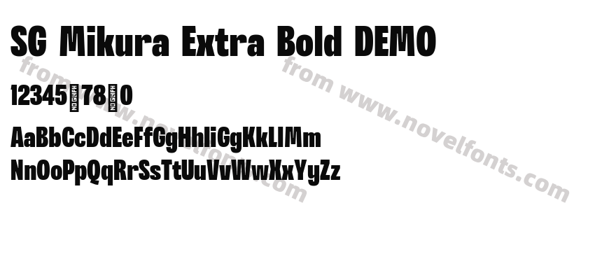 SG Mikura Extra Bold DEMOPreview