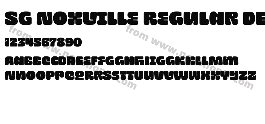 SG Noxville Regular DEMOPreview