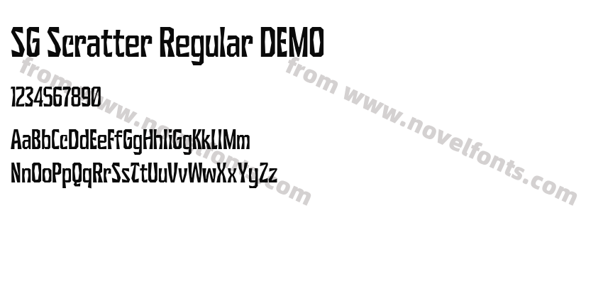 SG Scratter Regular DEMOPreview