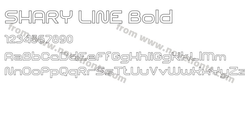 SHARY LINE BoldPreview