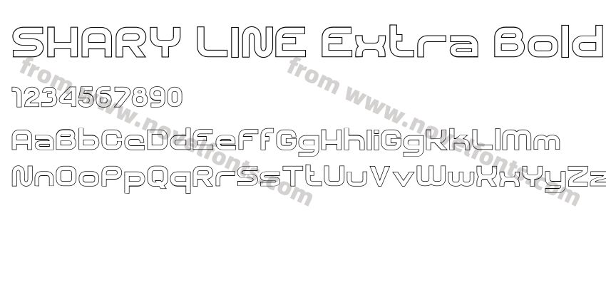 SHARY LINE Extra BoldPreview