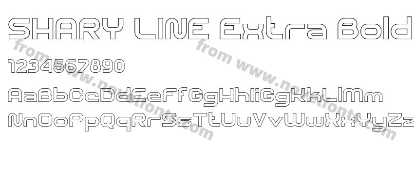 SHARY LINE Extra BoldPreview