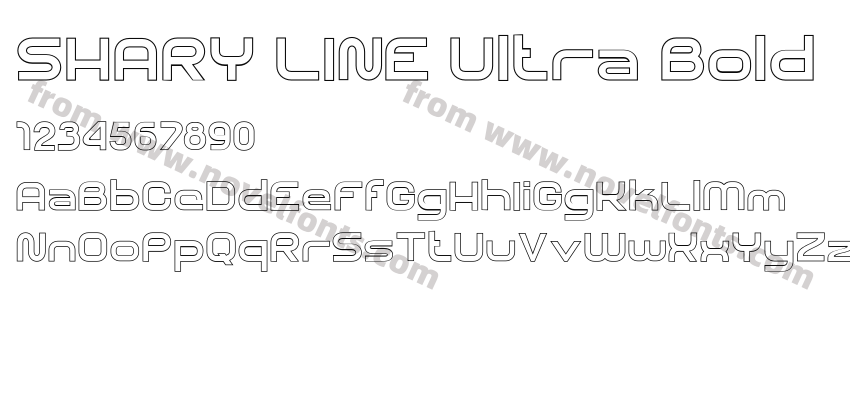 SHARY LINE Ultra BoldPreview