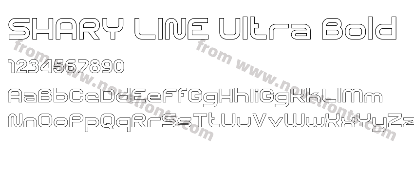 SHARY LINE Ultra BoldPreview