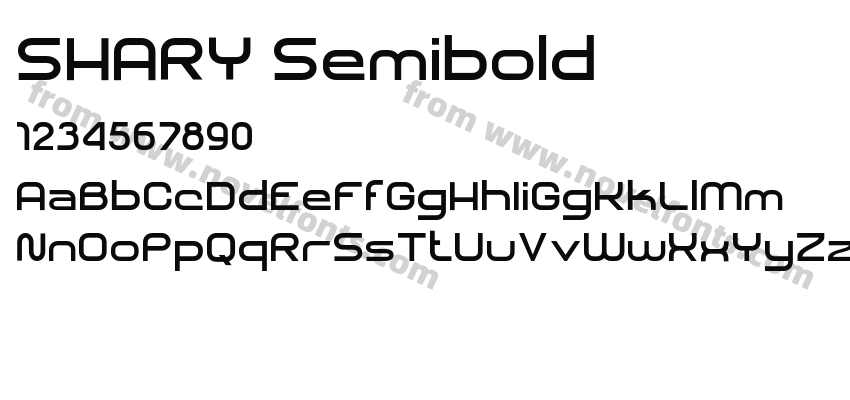 SHARY SemiboldPreview