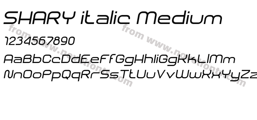SHARY italic MediumPreview