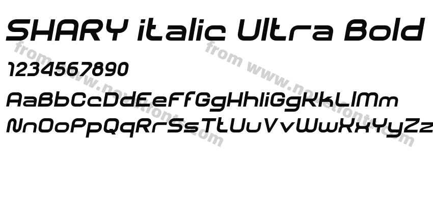 SHARY italic Ultra BoldPreview