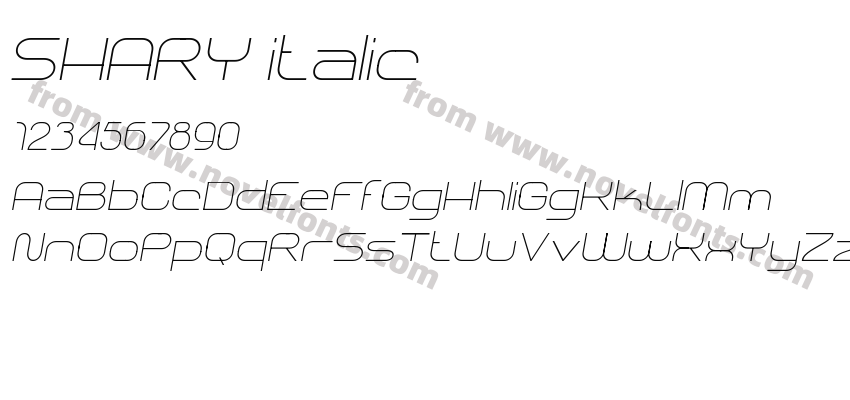 SHARY italicPreview
