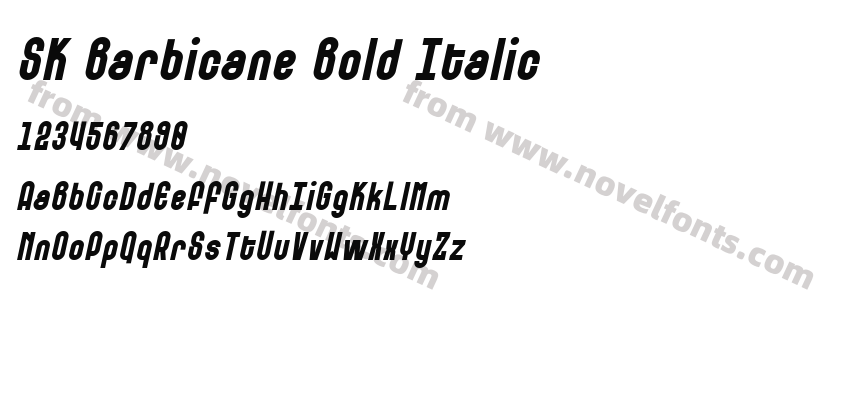 SK Barbicane Bold ItalicPreview