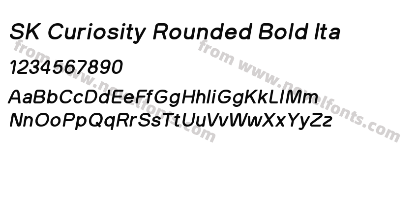 SK Curiosity Rounded Bold ItaPreview
