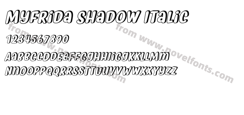 Myfrida Shadow ItalicPreview