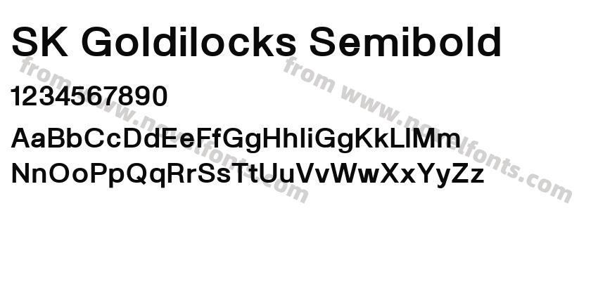 SK Goldilocks SemiboldPreview